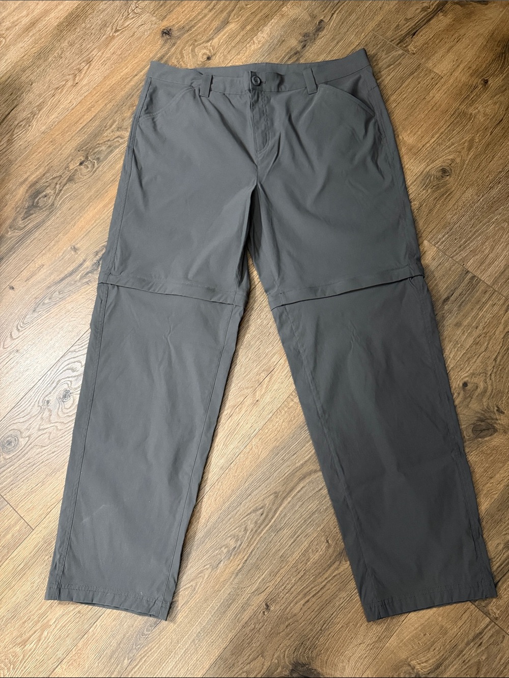 Eddie Bauer CONVERTIBLE PANTS Wm 16 Nylon/Spandex Pockets LikeNew